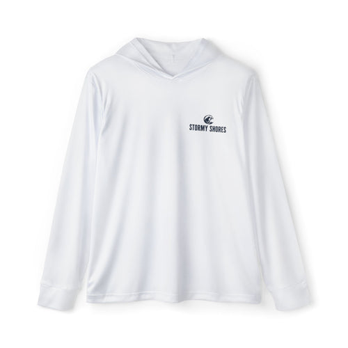 Hoodie — Stormy Shores Long Island Surf Print Sports Warmup Hoodie