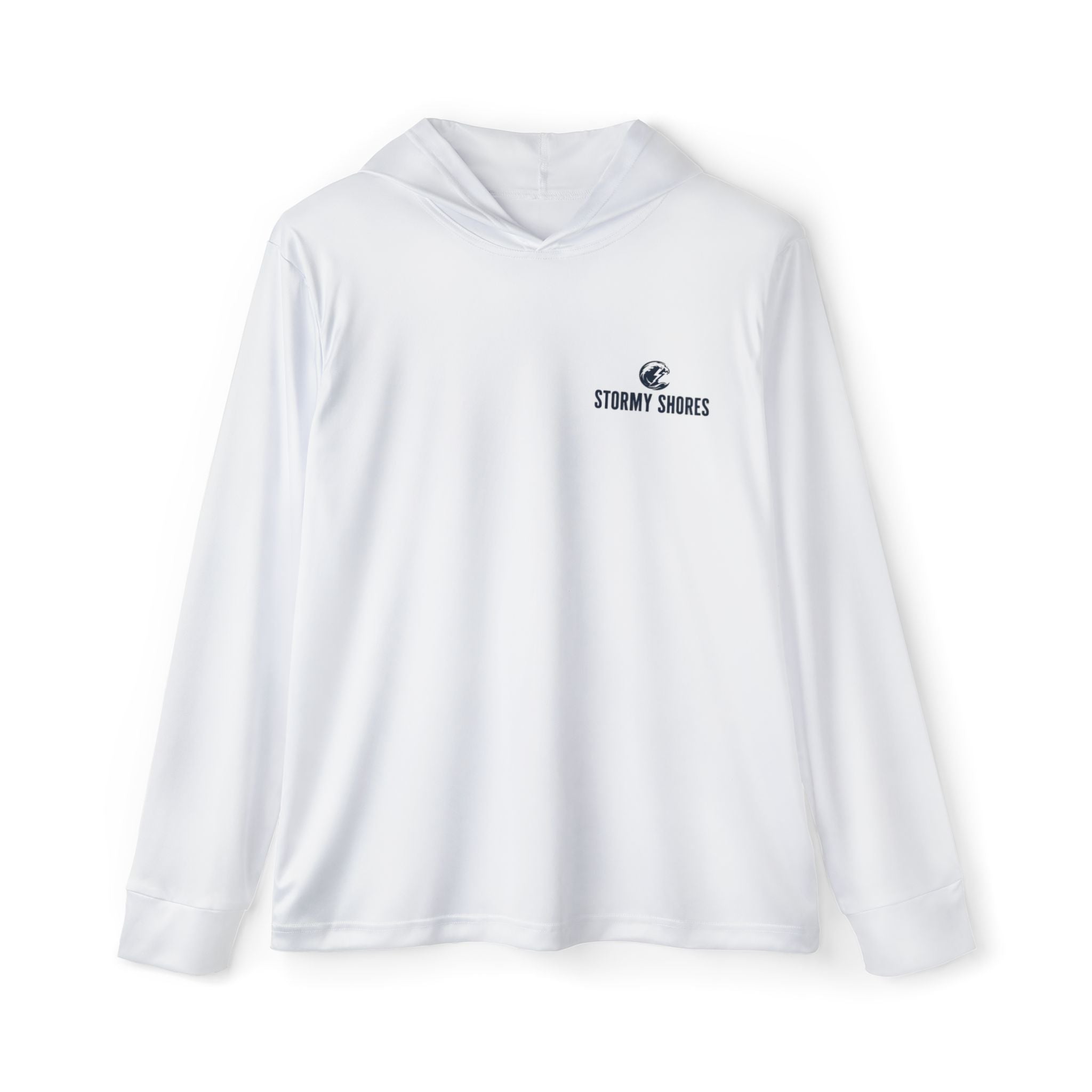 Hoodie — Stormy Shores Long Island Surf Print Sports Warmup Hoodie