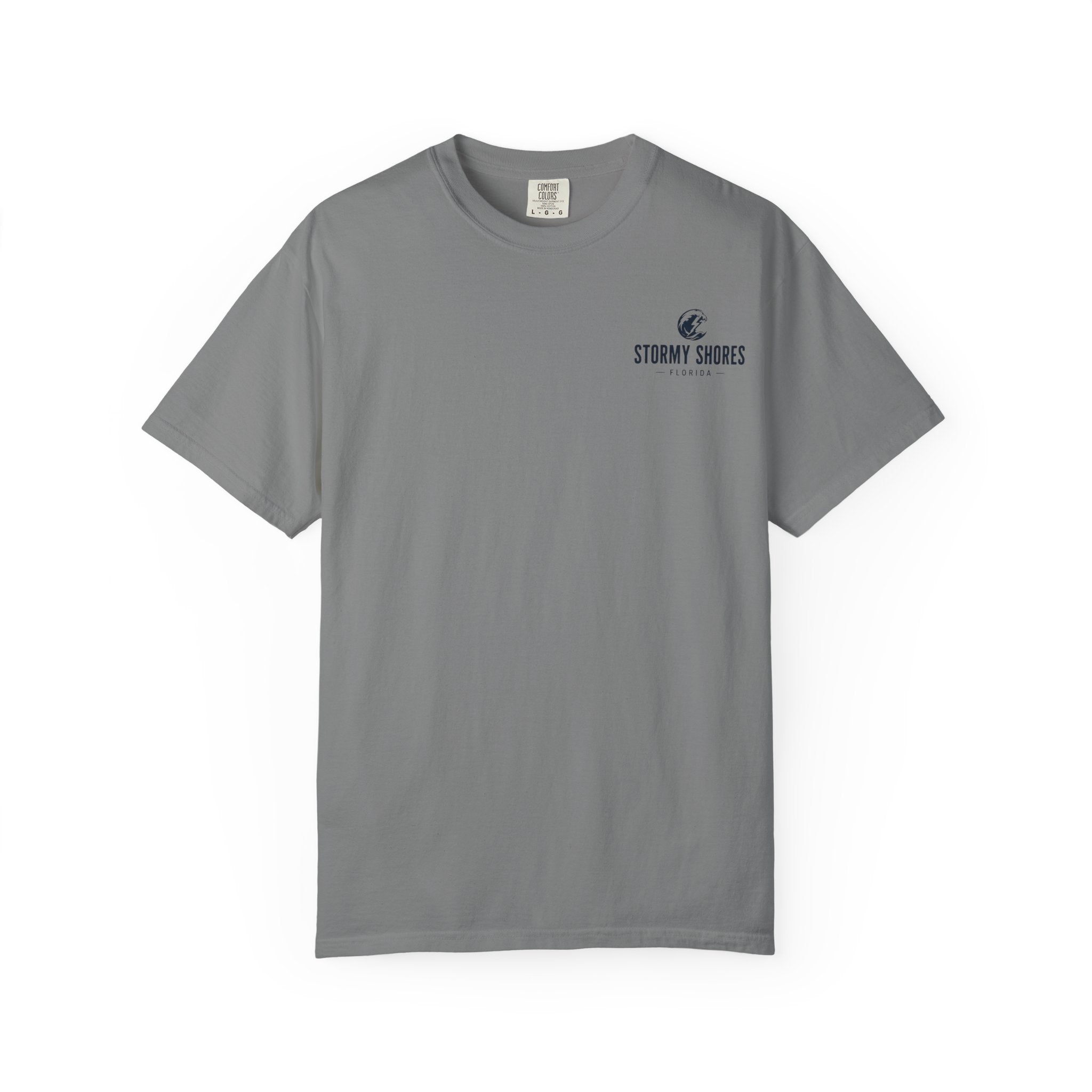 Weather the Storm T-Shirt — Eagle Over Stormy Seas Graphic Tee