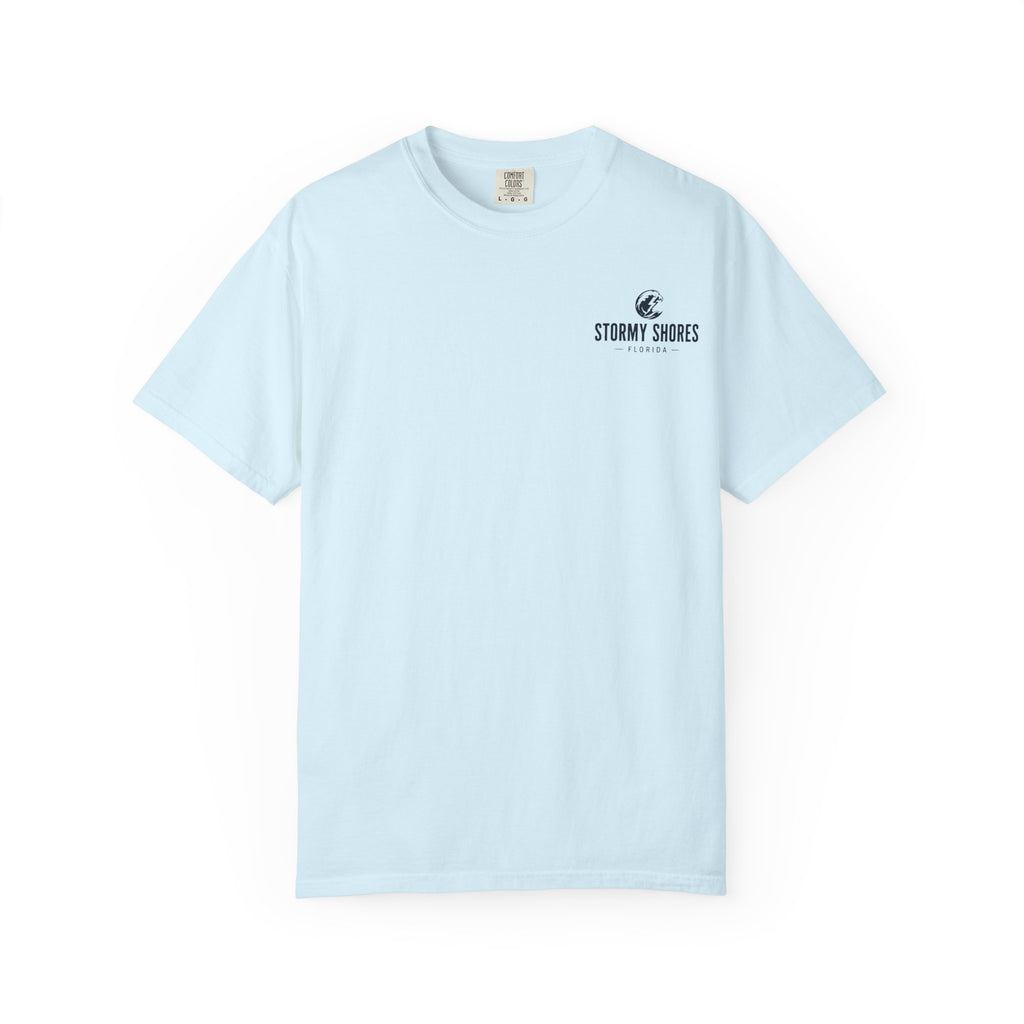 Weather the Storm T-Shirt — Eagle Over Stormy Seas Graphic Tee