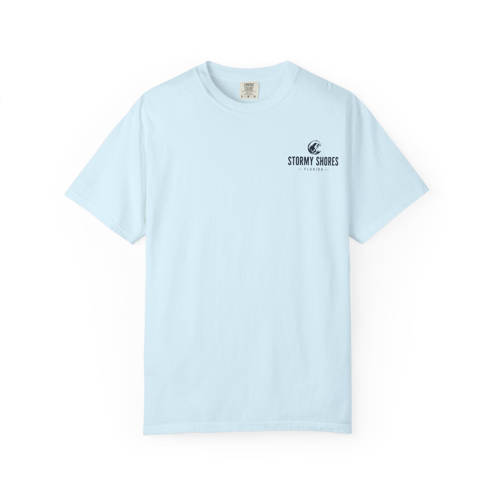 Weather the Storm T-Shirt — Eagle Over Stormy Seas Graphic Tee