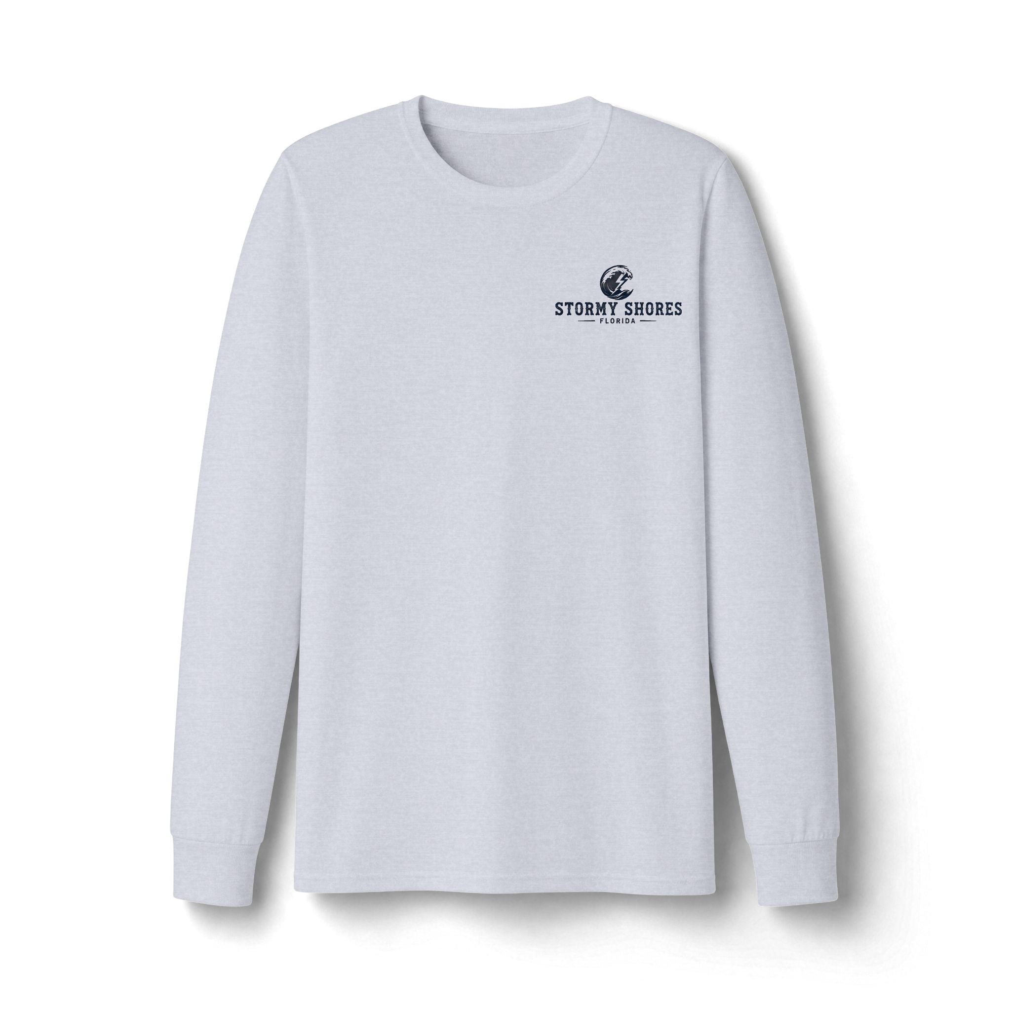 Copy of Stormy Shores Anchor Long Sleeve T-Shirt — "Anchored Through Every Storm"