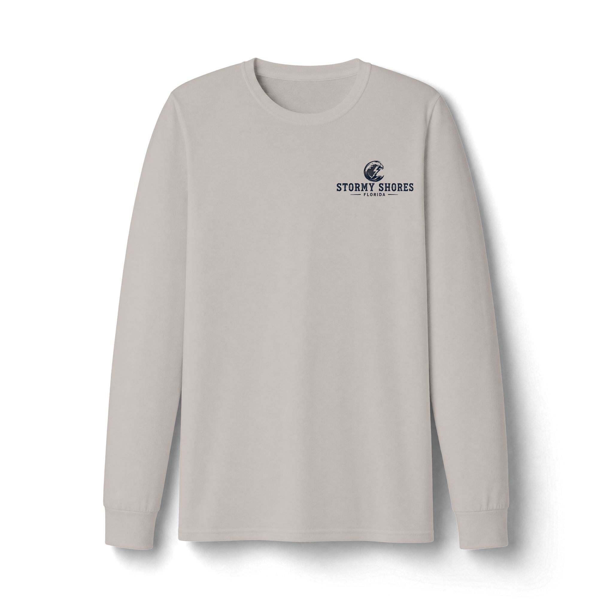 Copy of Stormy Shores Anchor Long Sleeve T-Shirt — "Anchored Through Every Storm"