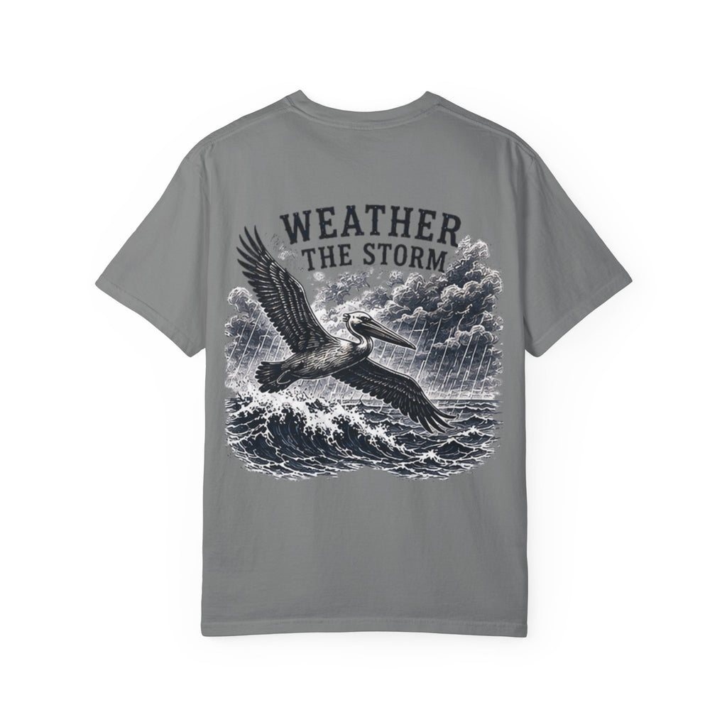 Weather the Storm T-Shirt — Eagle Over Stormy Seas Graphic Tee