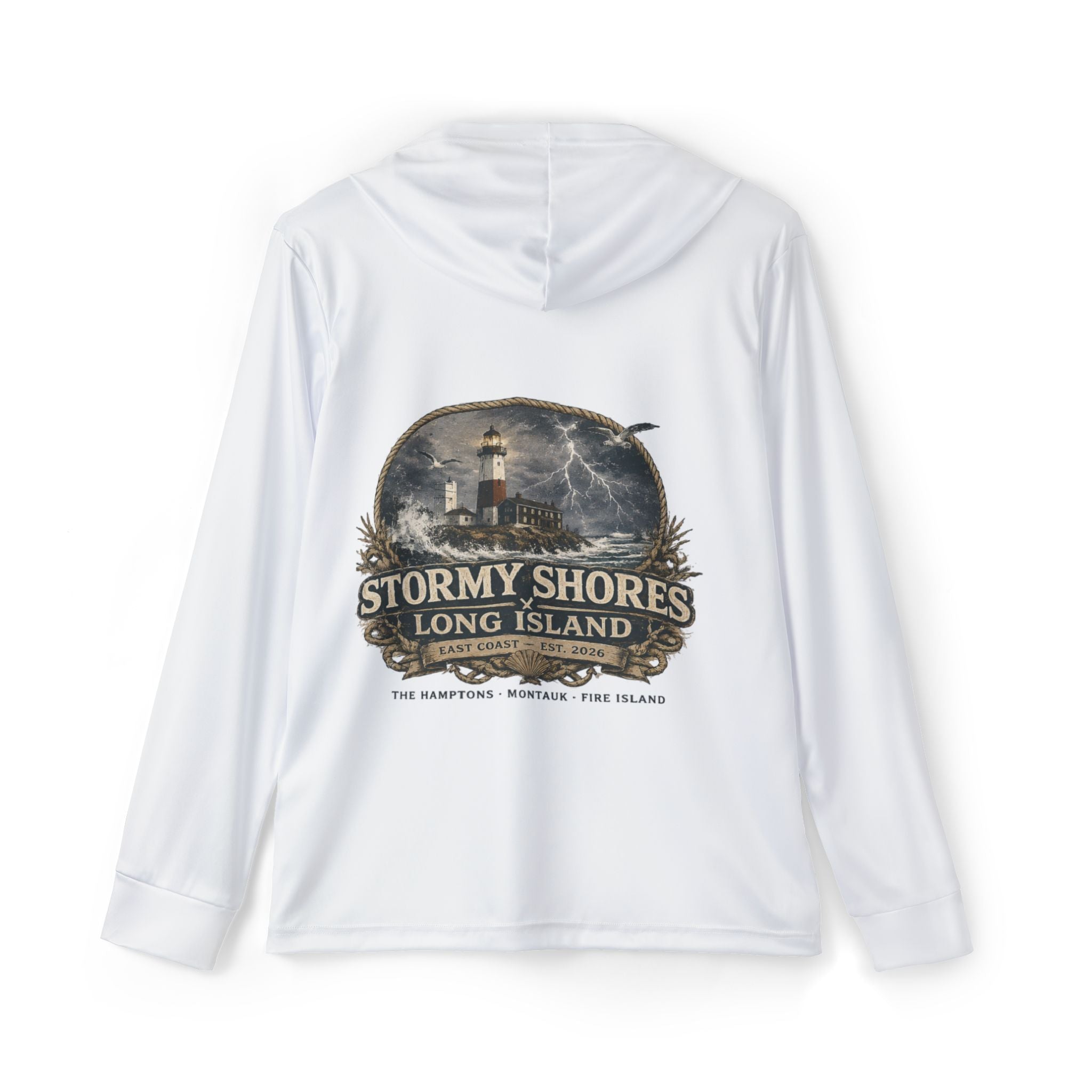 Stormy Shores Performance Hoodie — Men's Sports Warmup Hoodie