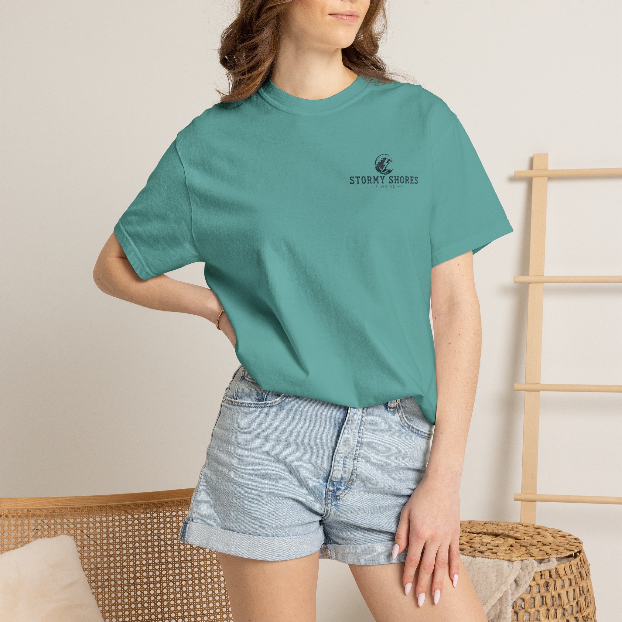 Stormy Shores Anchor T-Shirt — "Anchored Through Every Storm"