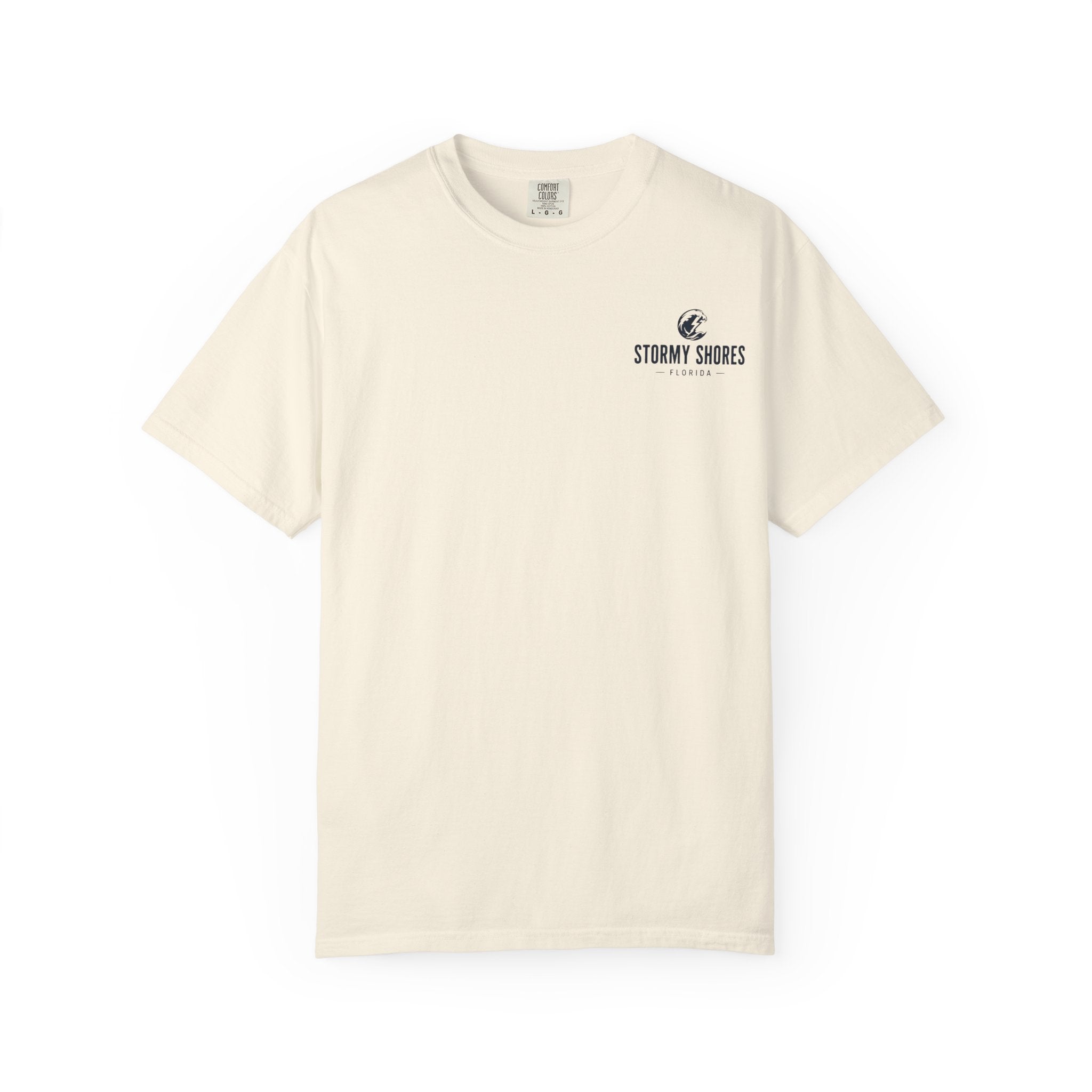 Weather the Storm T-Shirt — Eagle Over Stormy Seas Graphic Tee